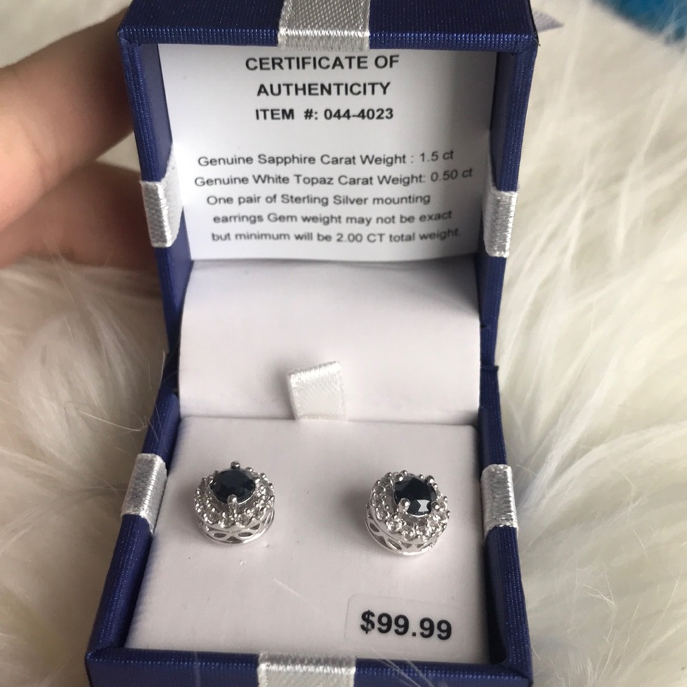 Sapphire earrings